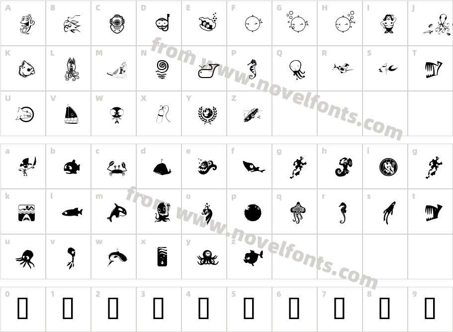 Flood IconsCharacter Map