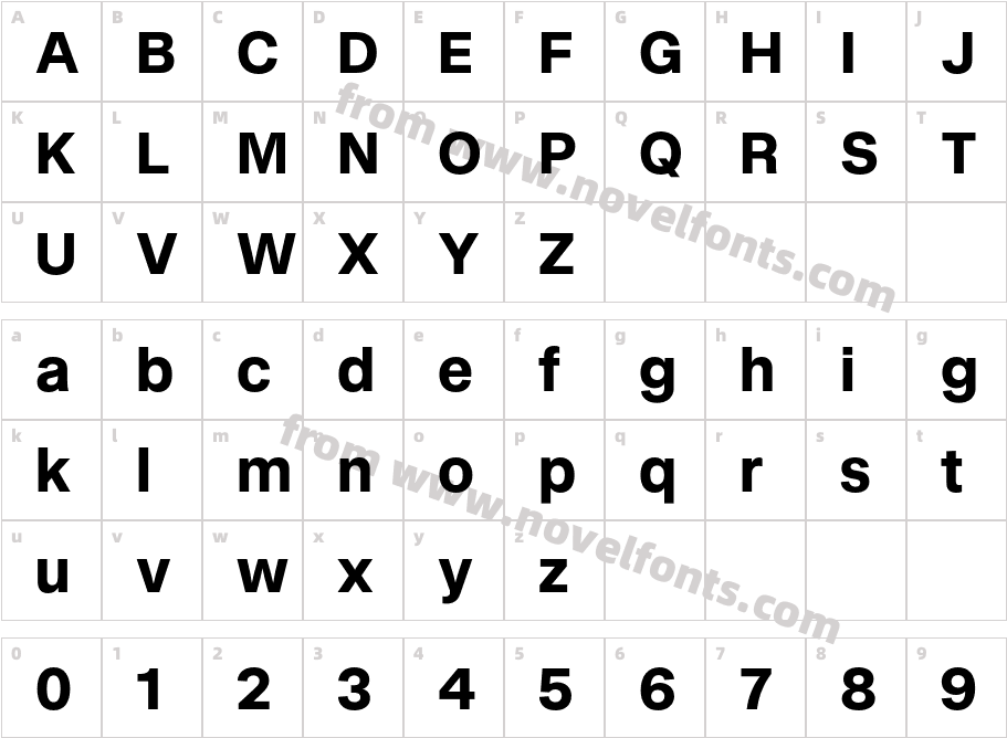 Fonetika Unlicensed Trial Extra BoldCharacter Map