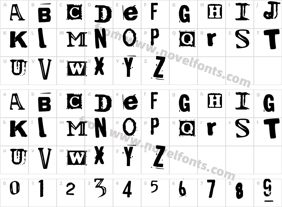 For The One Hundreth TimeCharacter Map