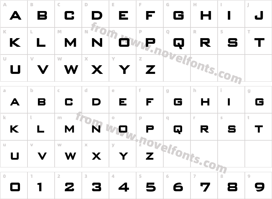 FortisS CapsS Si BoldCharacter Map