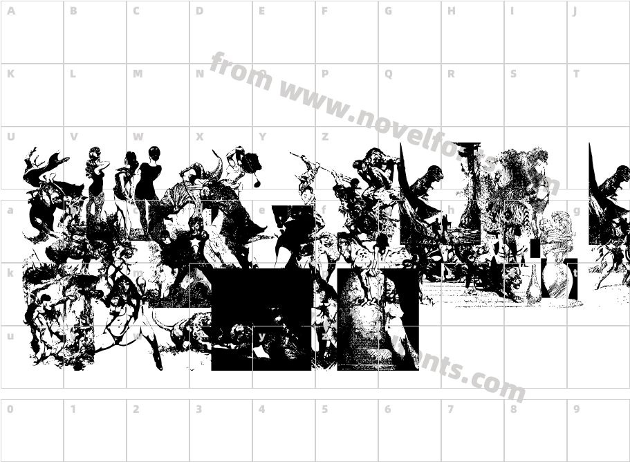 Frazetta Bats2Character Map