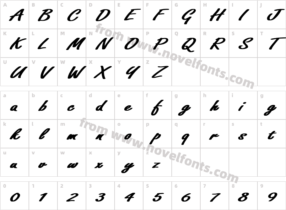 Freeport Normal Ex BoldCharacter Map