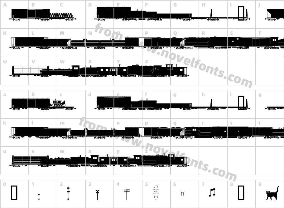 FreightIBMCharacter Map