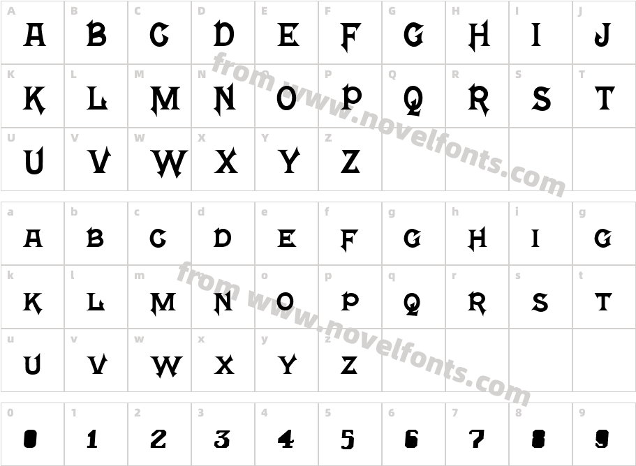 Fright Write2 MediumCharacter Map