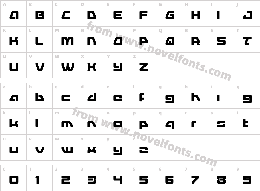 Furian CondensedCharacter Map