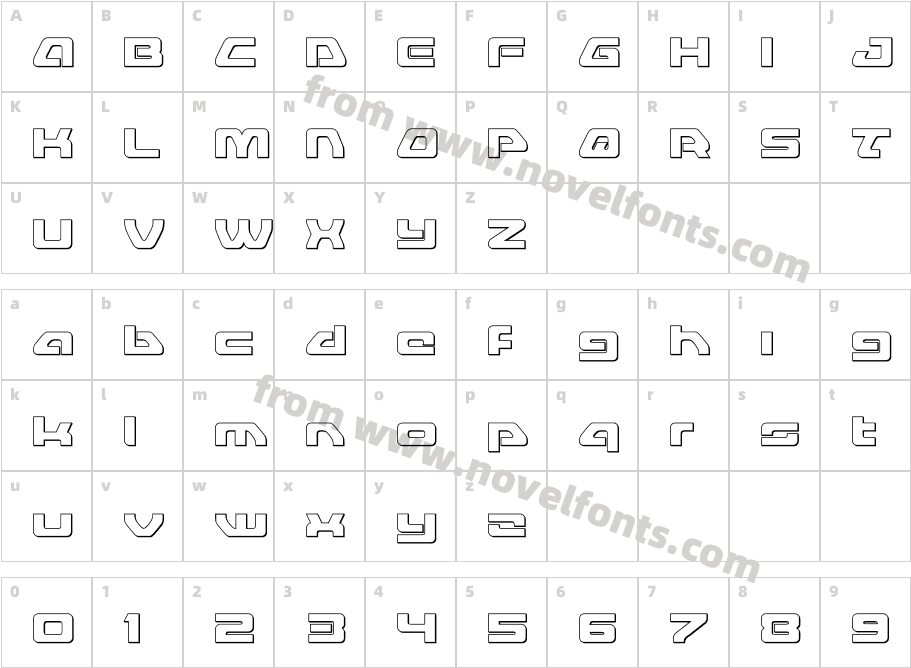 Furian OutlineCharacter Map