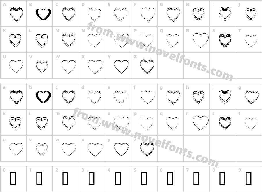 4YEOheartsCharacter Map