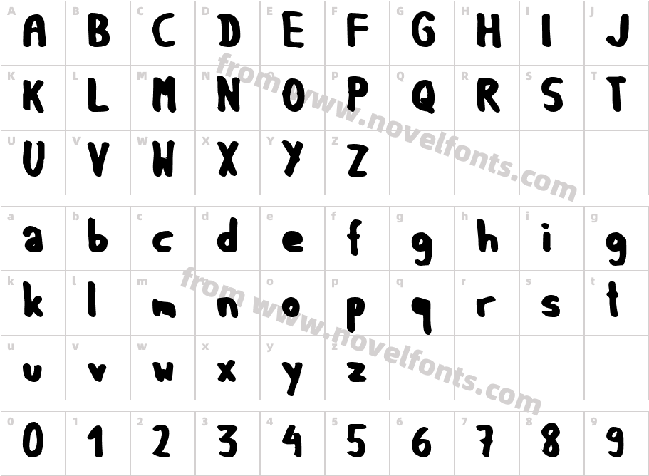 GF Matilda boldCharacter Map