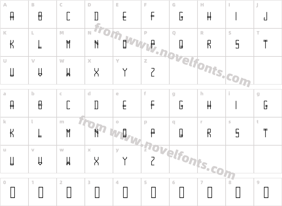 GRAMTICA RegularCharacter Map