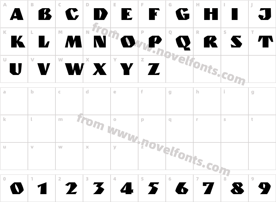 GRANIT Rus NormalCharacter Map