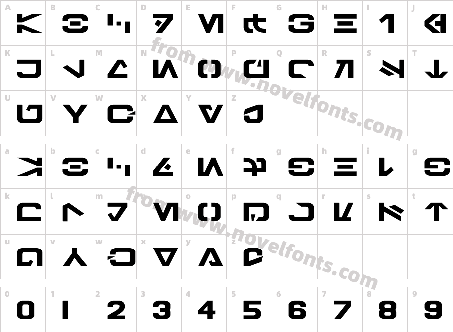 Galactic BasicCharacter Map