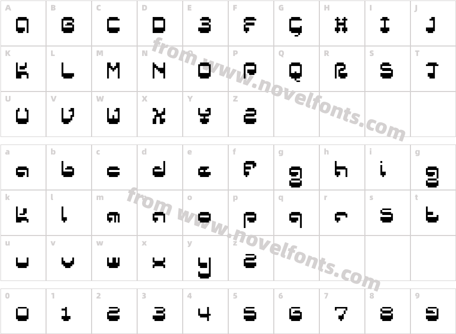 GalaxyNCharacter Map