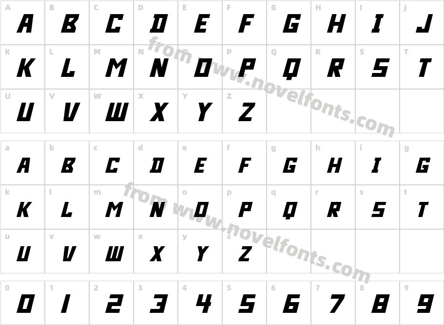 BidanCharacter Map