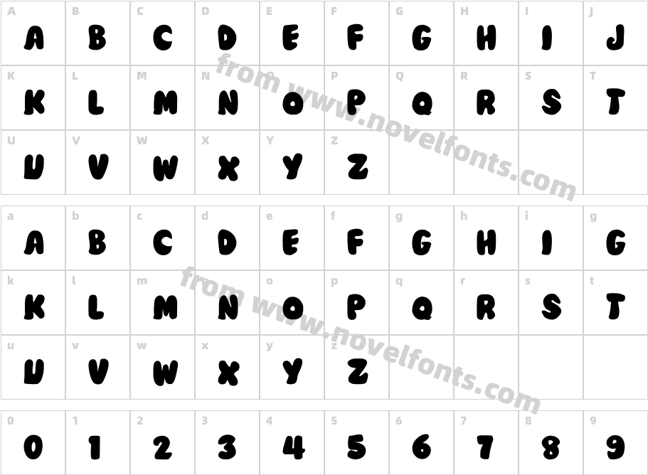 Big Ballon RegularCharacter Map