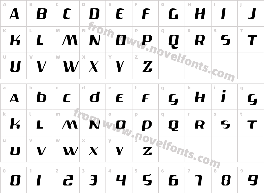 Gas LiteCharacter Map