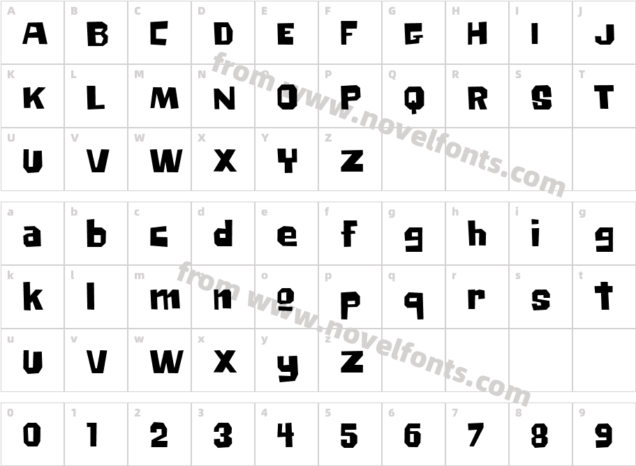 Big Chump BTNCharacter Map