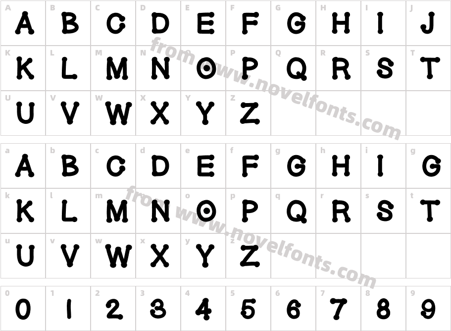 Gel Dotica HeavyCharacter Map