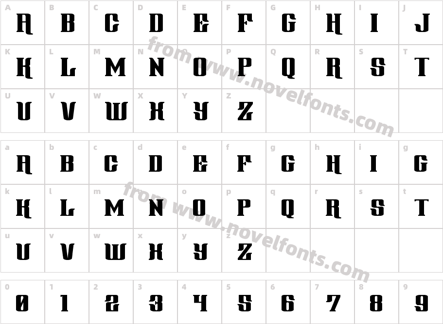 Gentleman Caller ExpandedCharacter Map