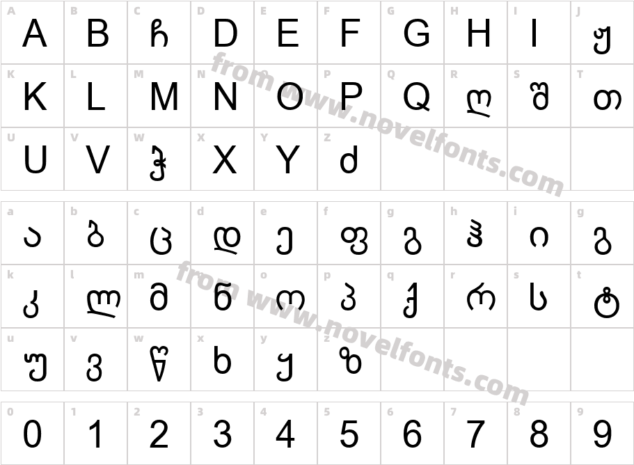 Geo AmiranCharacter Map