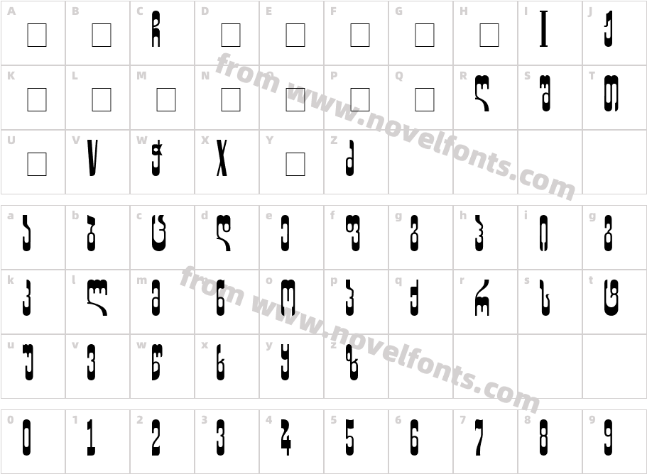 Geo Gedi MzeCharacter Map