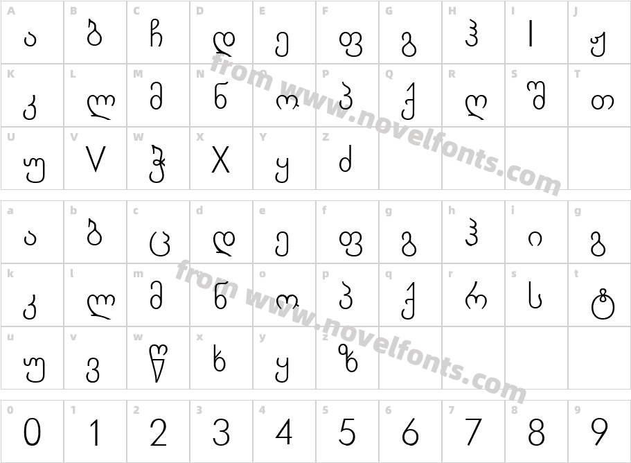 Geo ParagraphicCharacter Map