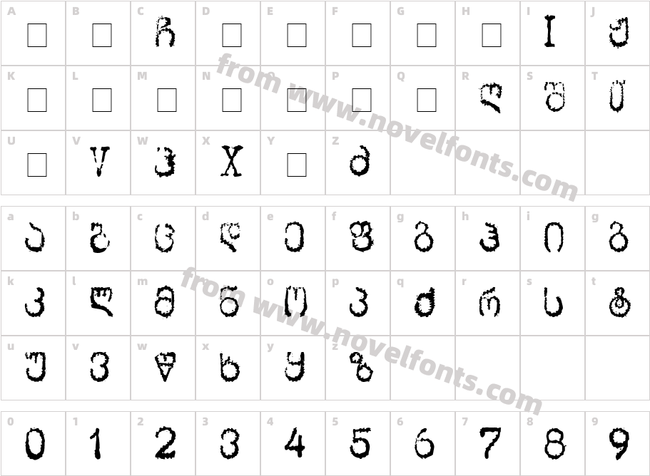 Geo Sabechdi MtavrCharacter Map