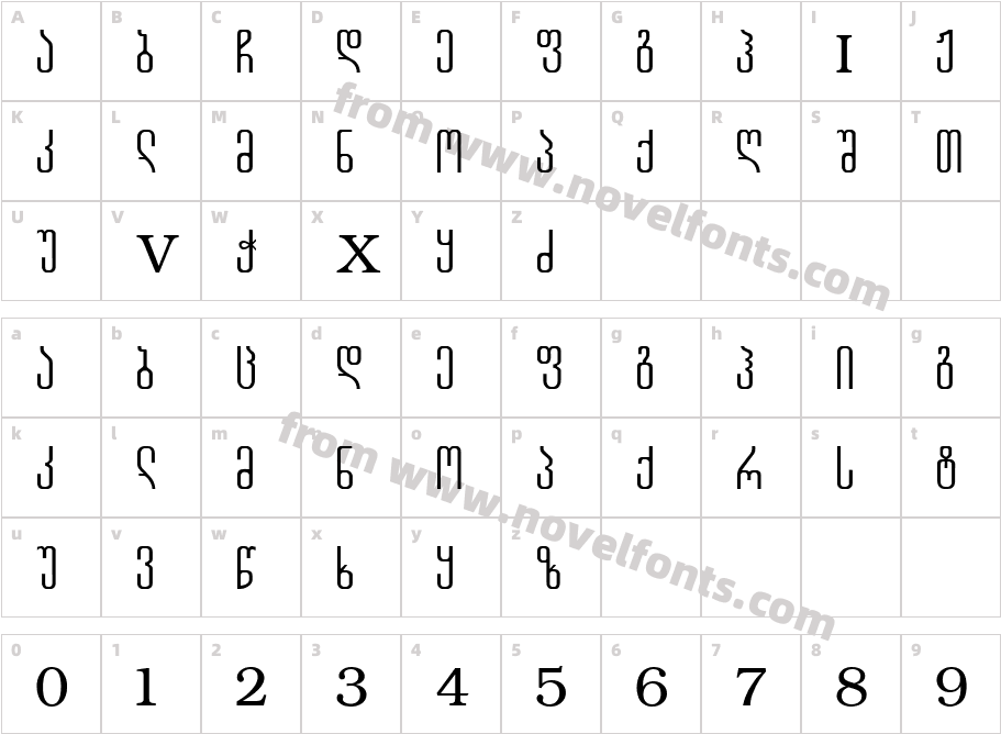 Geo SlimCharacter Map