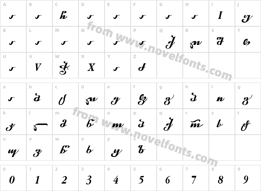 Geo Xibli ASTERCharacter Map