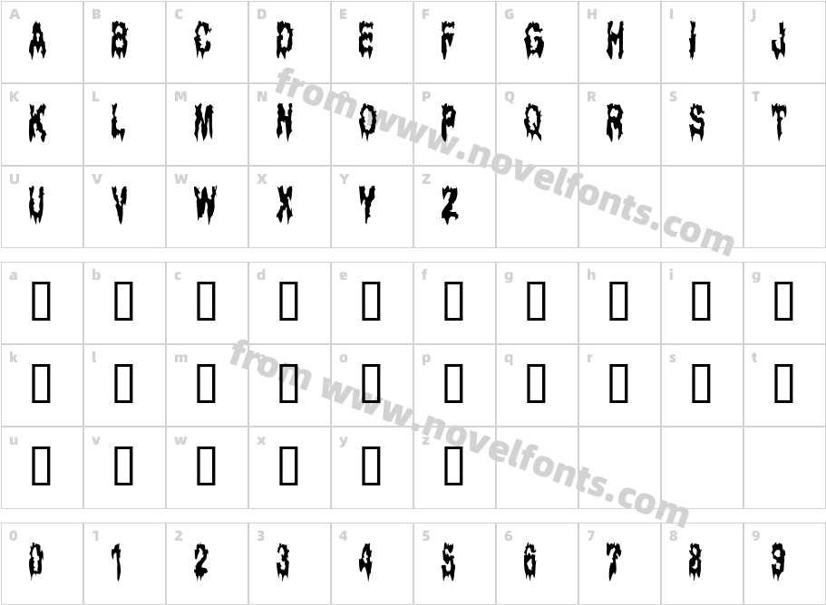 GhostBayouCharacter Map