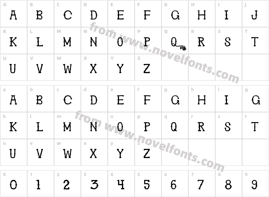 Ghosttown BCCharacter Map