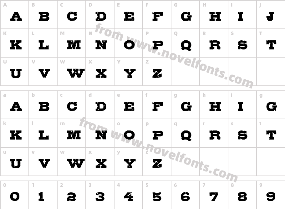 GipsieroCharacter Map