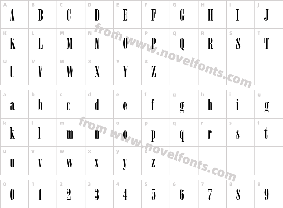 516-CAI978Character Map