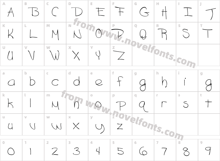 GrafittiCharacter Map