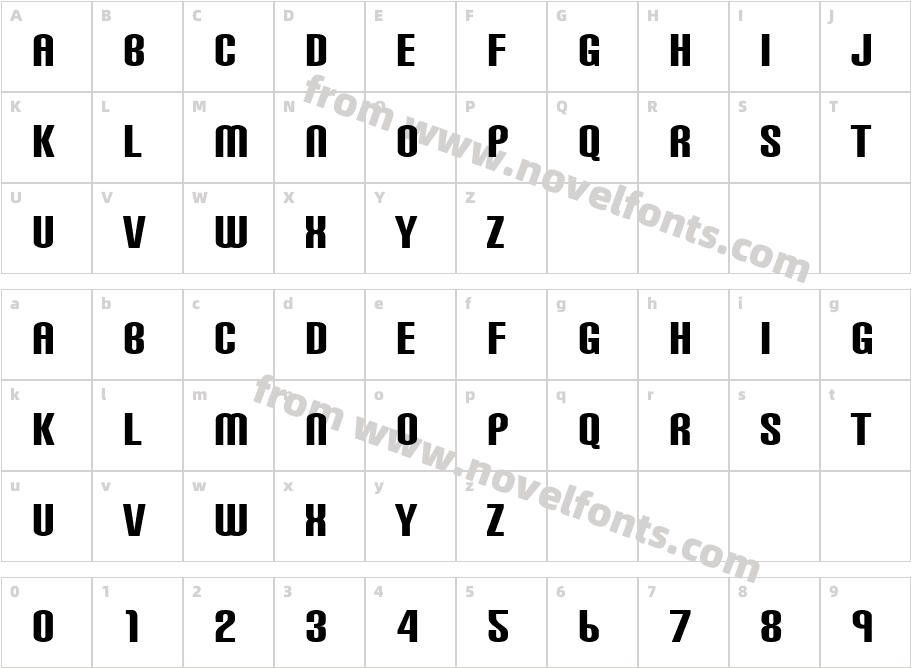 520-CAI978Character Map