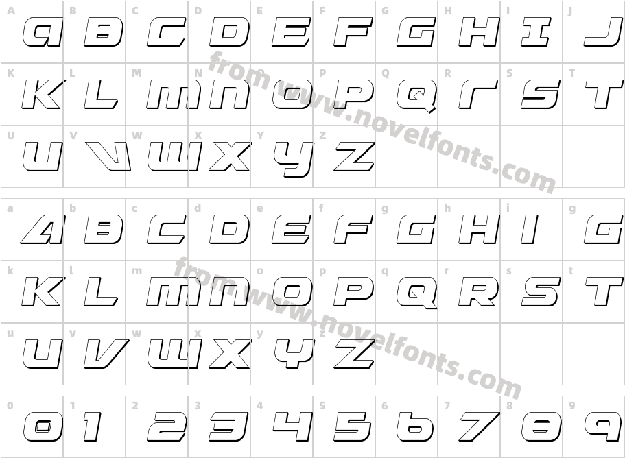 Graymalkin 3D CondensedCharacter Map