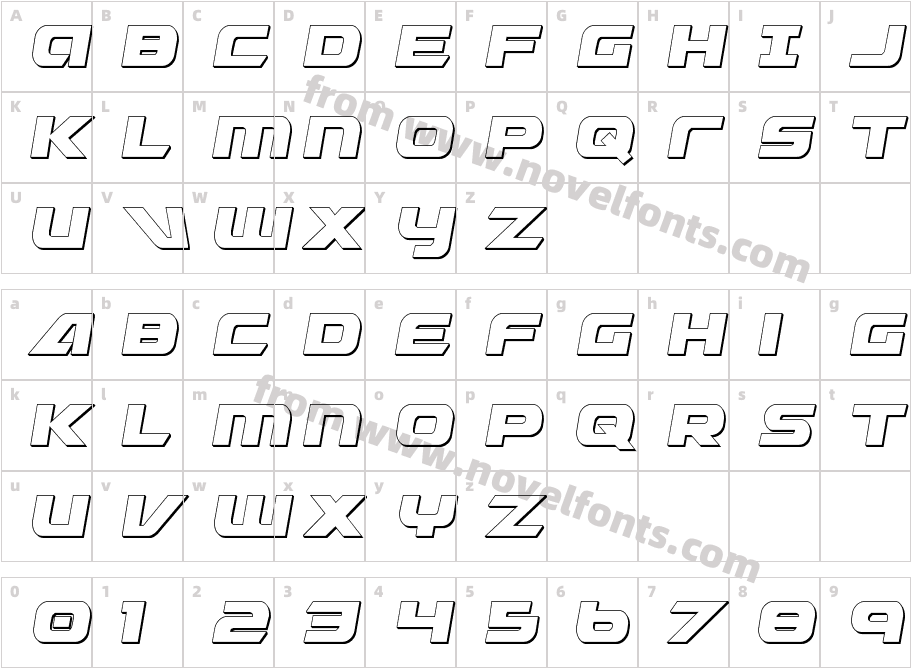 Graymalkin Compact 3D CondensedCharacter Map