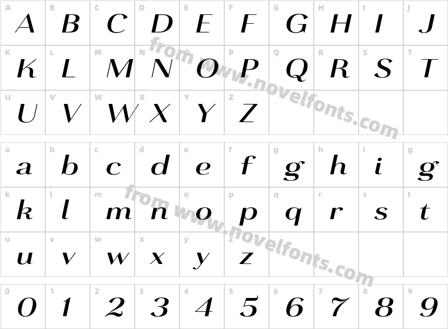 Grenale Ext Bol ItCharacter Map