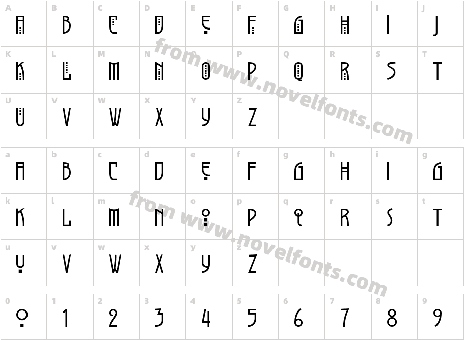 GreyhoundCharacter Map