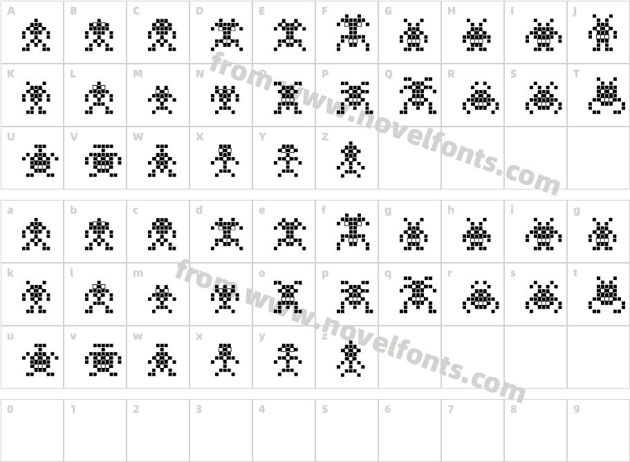 Binary SoldiersIICharacter Map