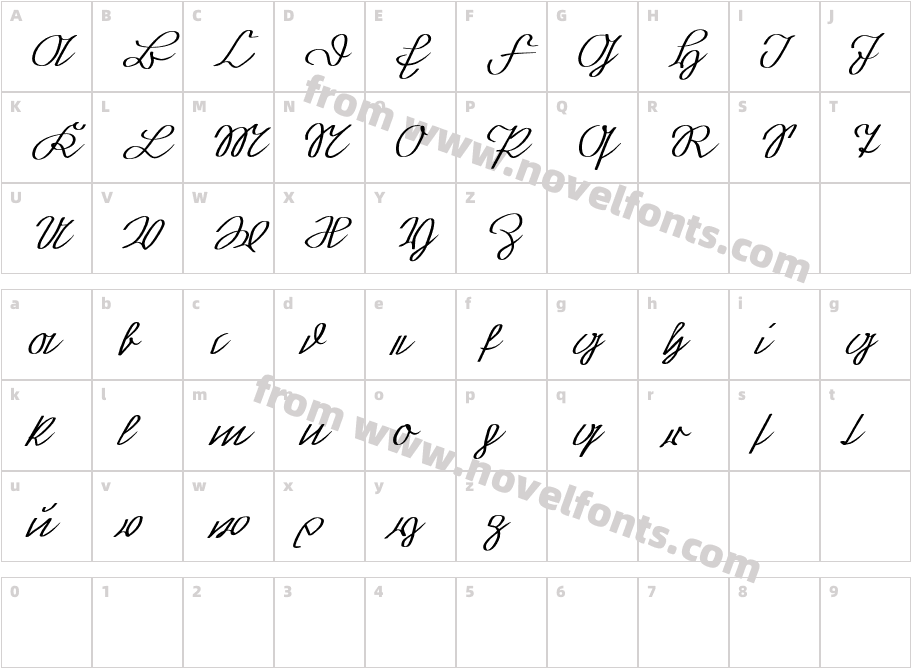 Grovater KurrentCharacter Map