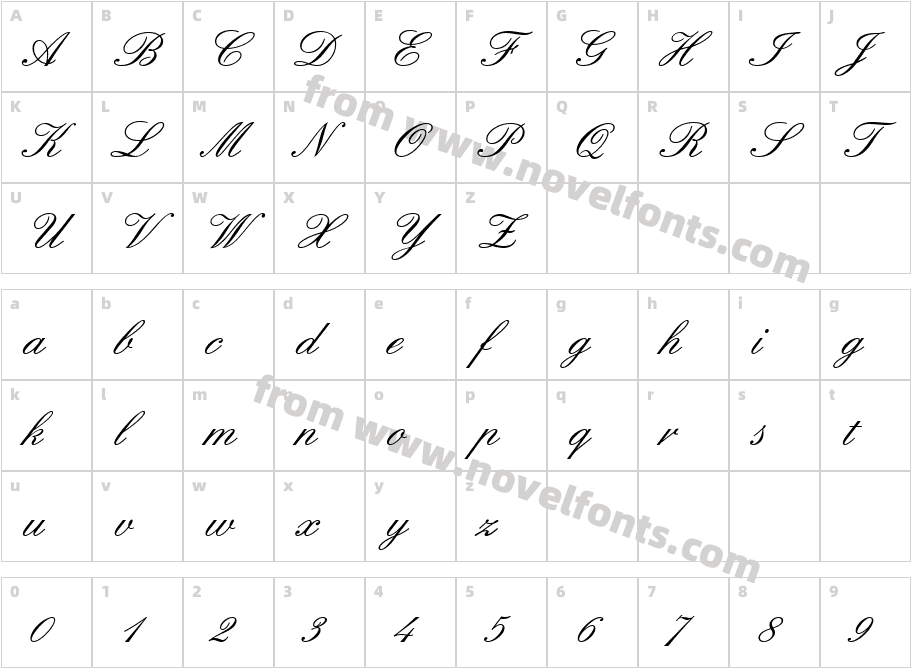 522-CAI978Character Map