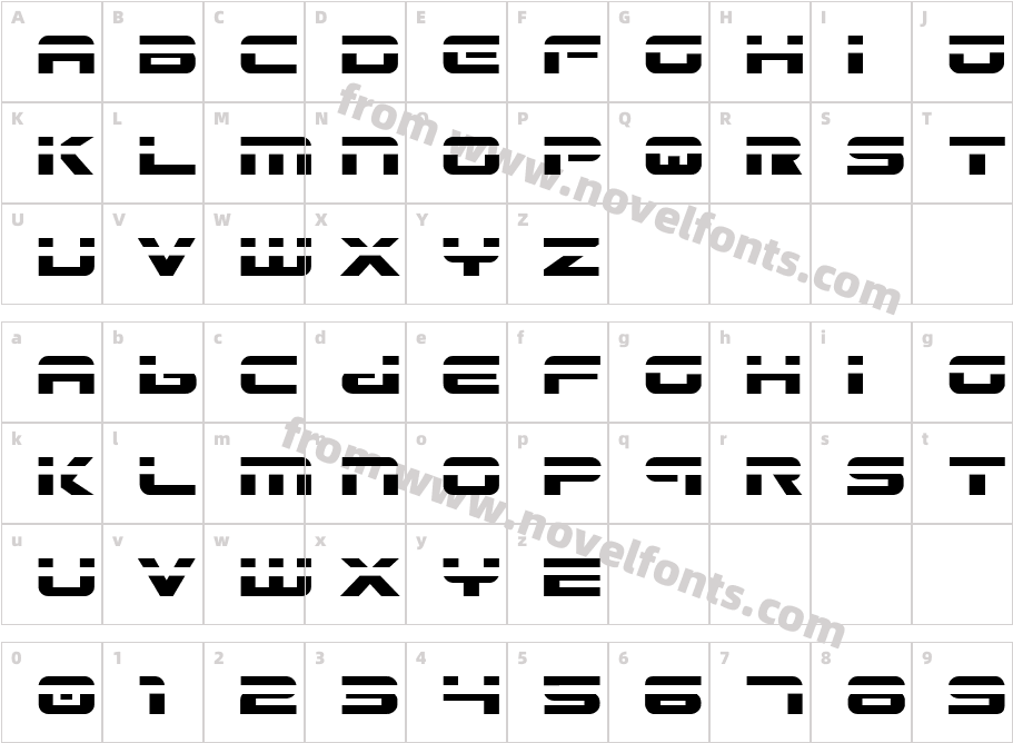 Gunship LaserCharacter Map