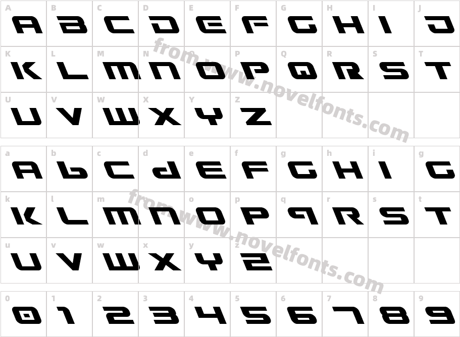 Gunship LeftalicCharacter Map