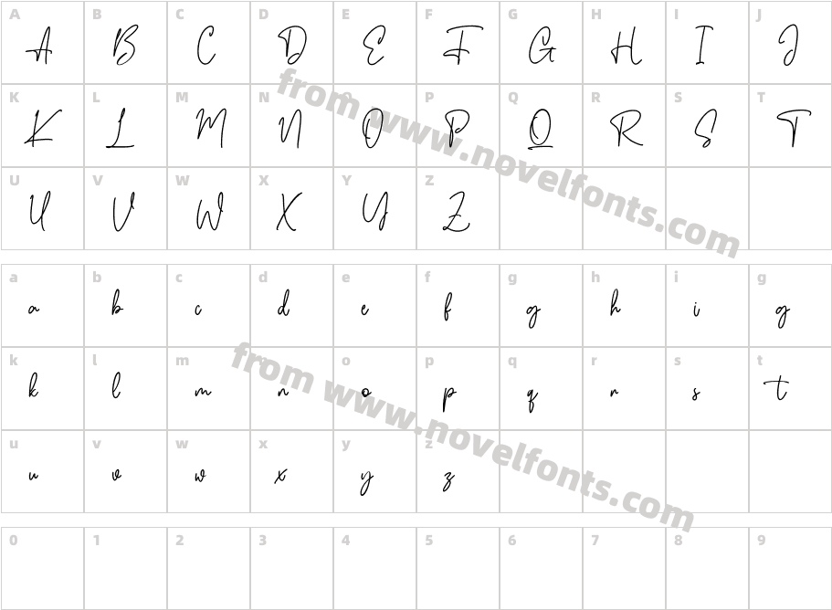 Binthrots Free RegularCharacter Map