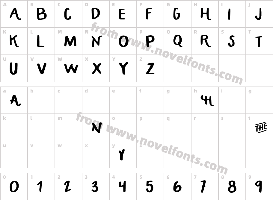 HANDCRAFTEDCharacter Map