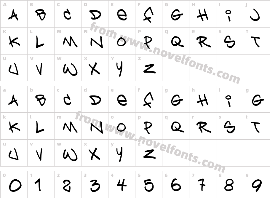 HL FreewriteCharacter Map