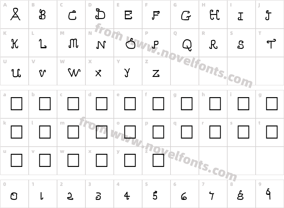 HOOKCharacter Map