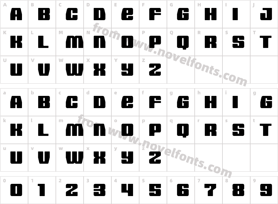 HOUSE3009 Spaceage Black GammaCharacter Map