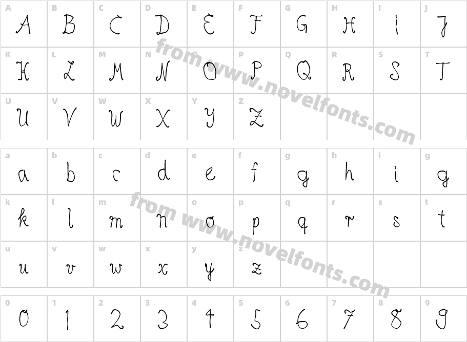 HVD Age11Character Map