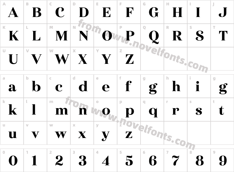 Haboro Norm BlackCharacter Map